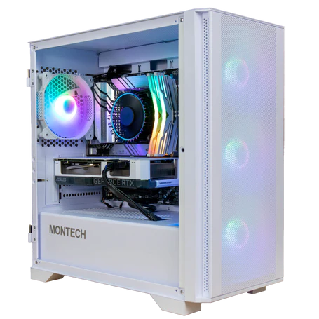 White Gaming PC | Core i5 12400F | RTX 4060 8GB | 1TB SSD | 16 GB RAM
